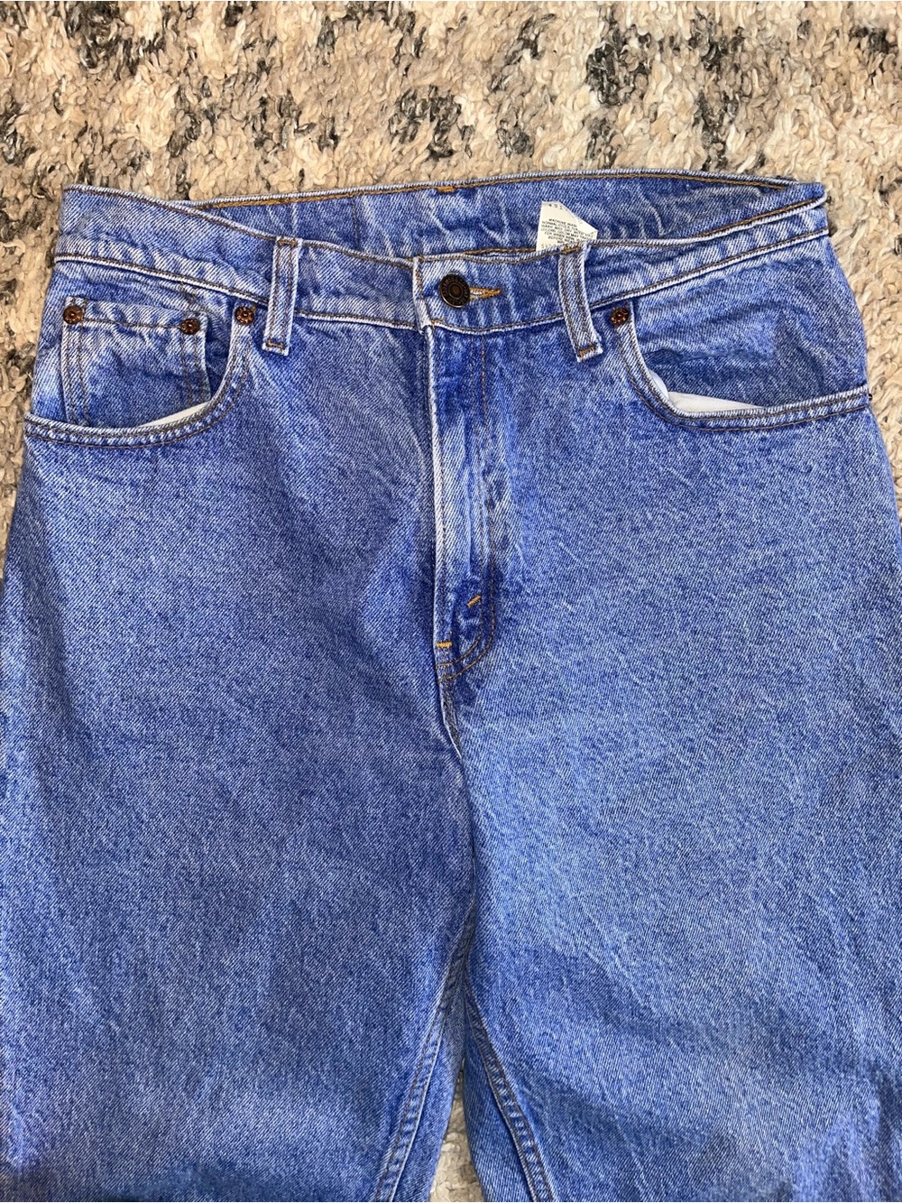 Levi's 505 Straight Leg Jeans Waist 11 Blue - Picture 4 of 8